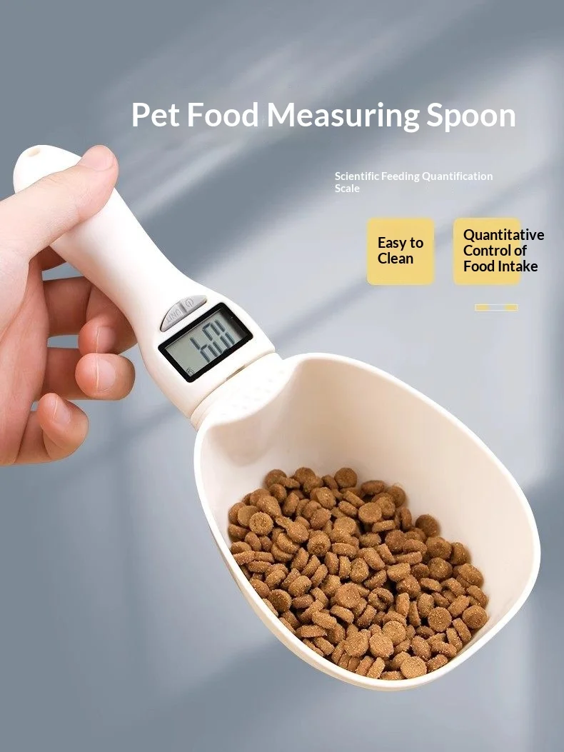 Cuchara digital medidora para porciones de comida