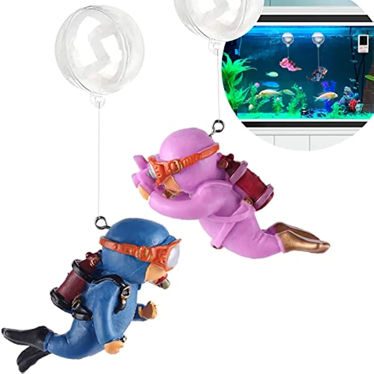 Buzo decorativo flotante para acuario aquarium