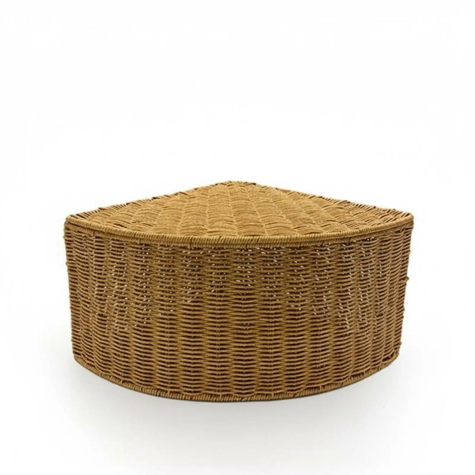 Cesta Triangular de Ratán para Gatos y Perros – Camita de Mimbre Resistente