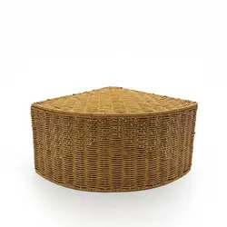 Cesta Triangular de Ratán para Gatos y Perros – Camita de Mimbre Resistente