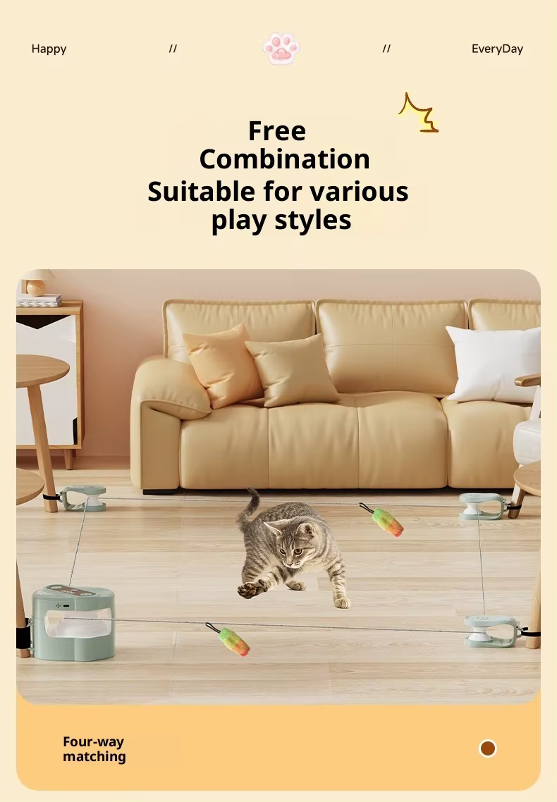 Control remoto y sonido de pájaros del juguete de gato