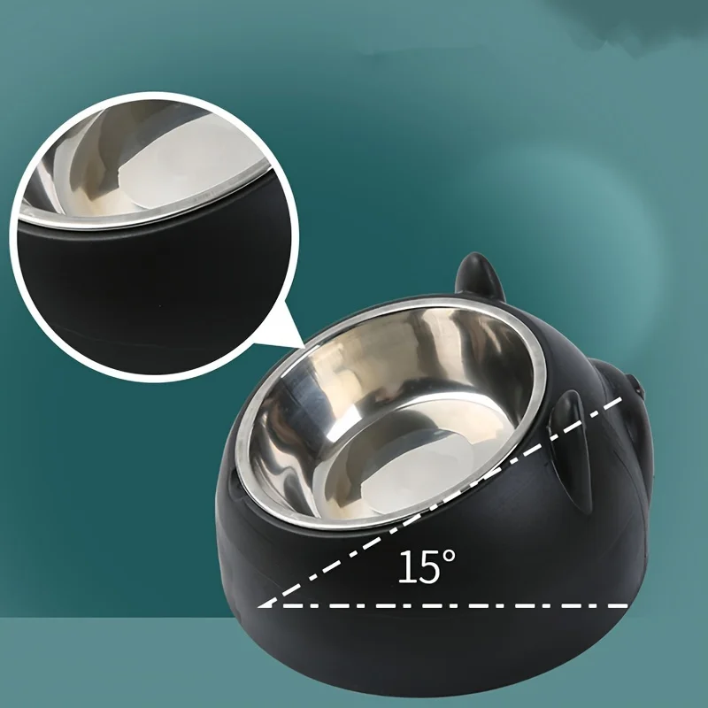 Comedero antideslizante de acero inoxidable para gatos y perros - imagen 3