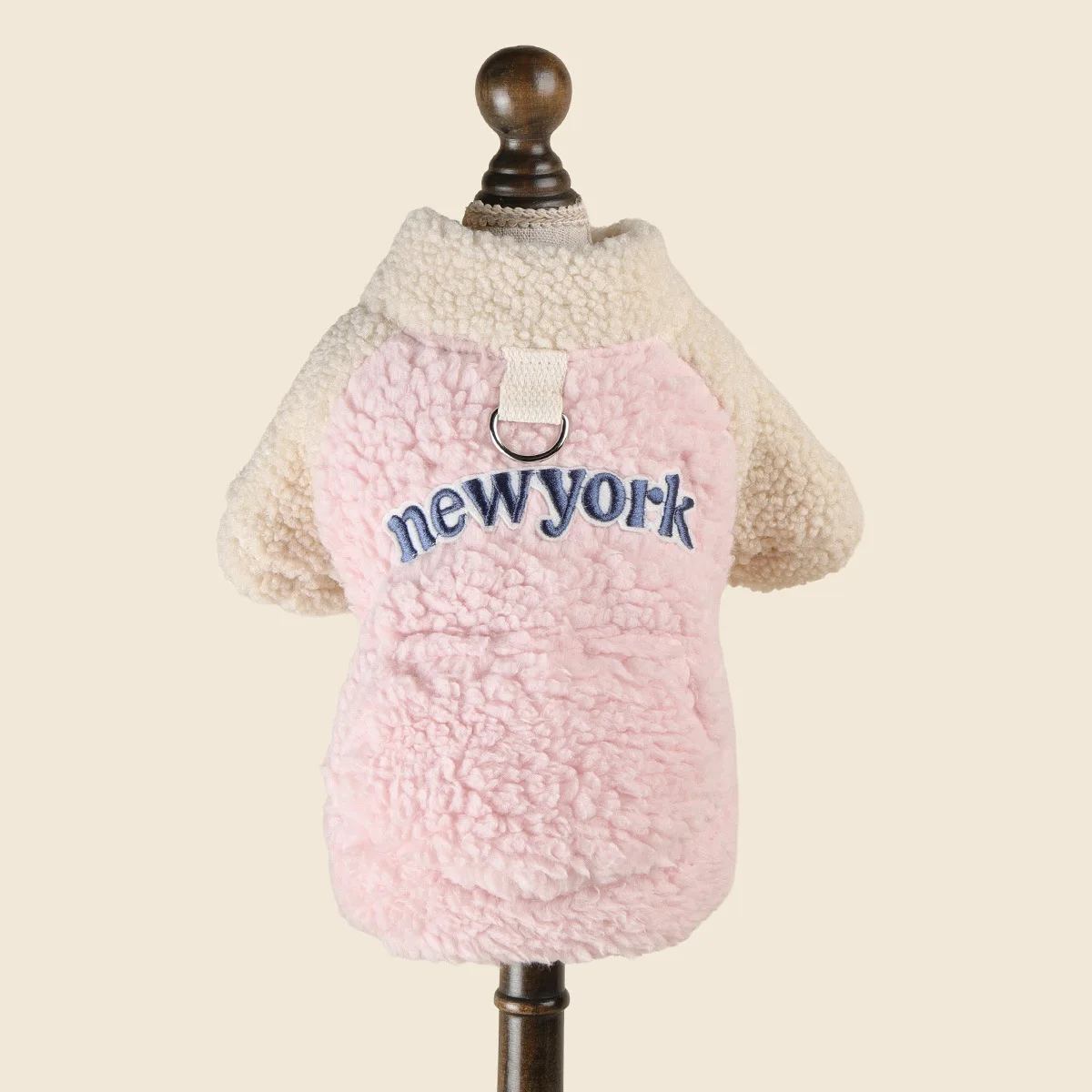 Abrigo con Capucha para Perros Pequeños – Felpa y Lana de Cordero Otoño-Invierno - imagen 2