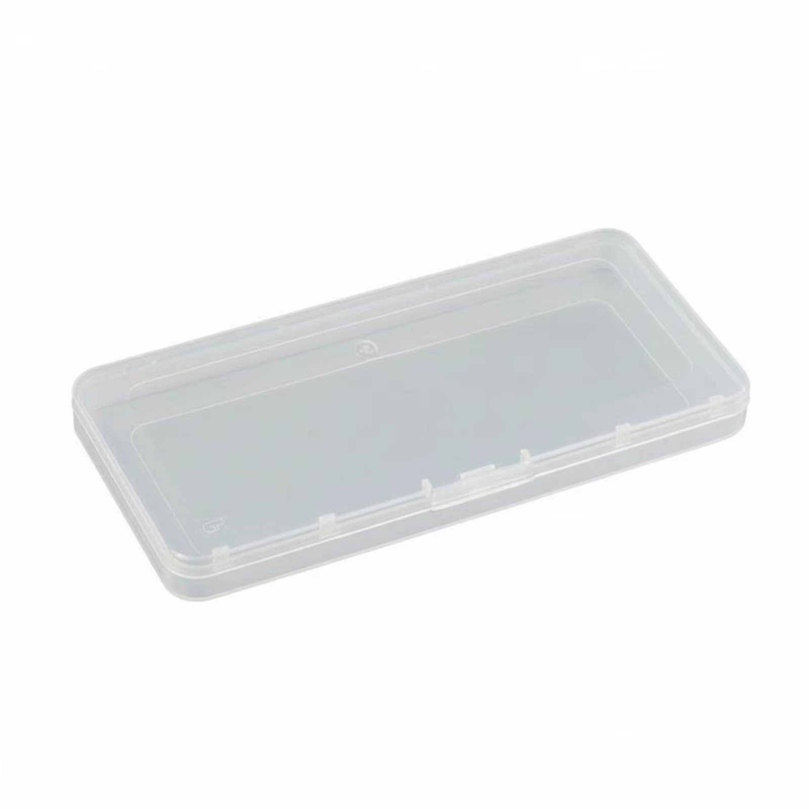 Caja organizadora de plástico transparente PP resistente con tapa