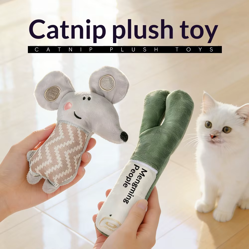 Juguete peluche para gatos: antiestrés, mordedor y cuidado dental - imagen 2