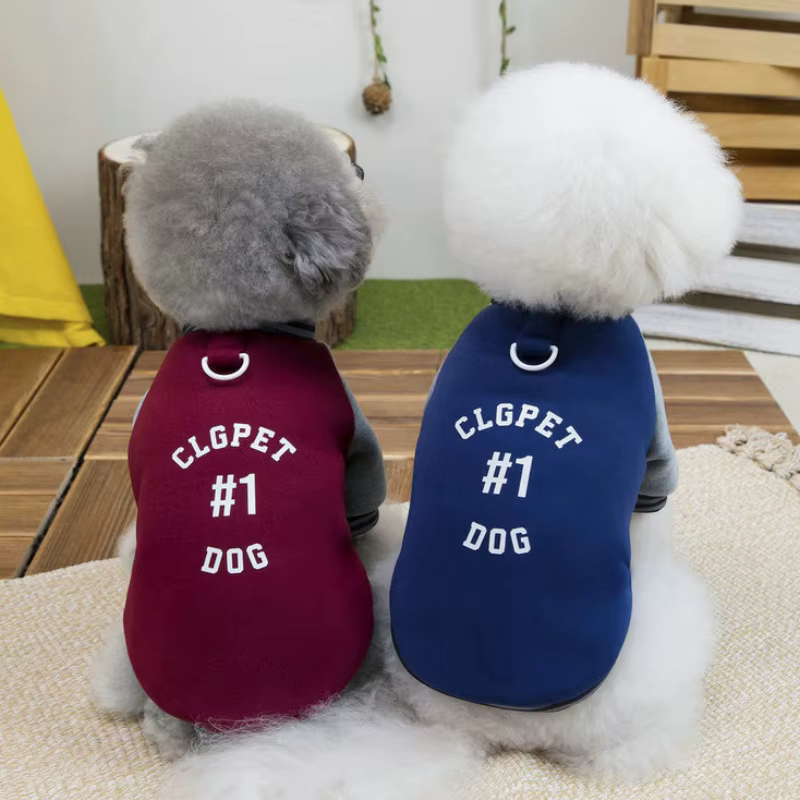 Sudadera con letras para perros y gatos – Chaqueta cálida para mascotas pequeñas