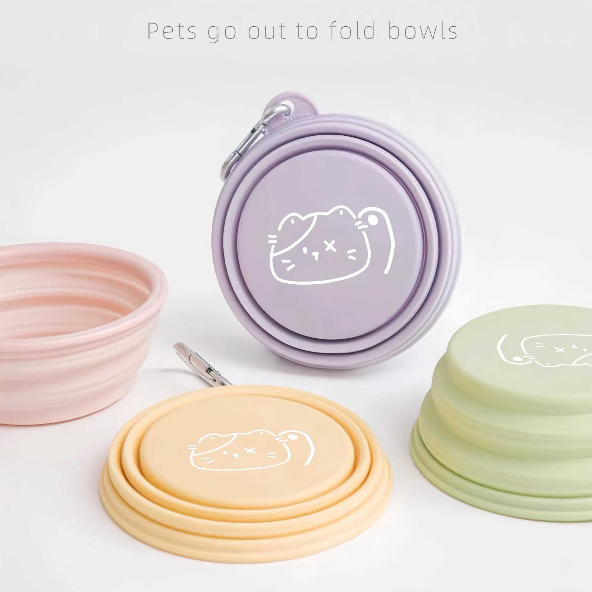 Cuenco plegable para beber al aire libre: perros y gatos portátil - imagen 3