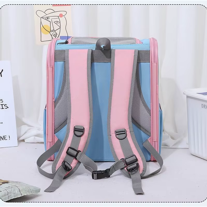 Mochila de transporte plegable y transpirable para gatos - imagen 2
