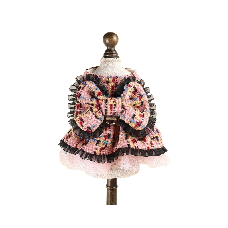 Vestido de Princesa para Perros Pequeños – Traje de Fiesta con Lazo - imagen 2