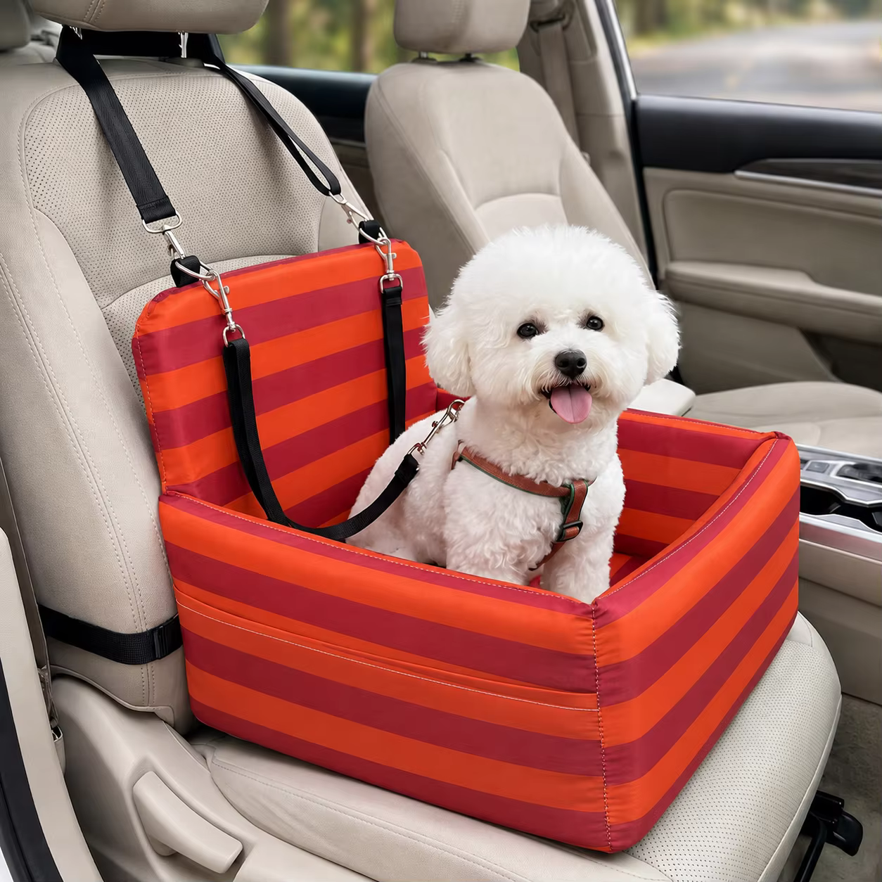 Asiento elevador impermeable para perro en coche - imagen 4