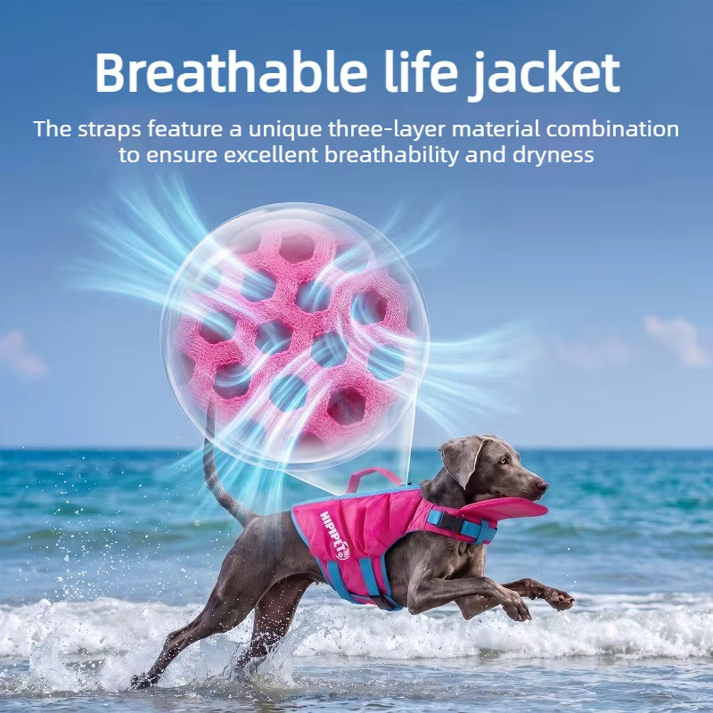 Chaleco salvavidas para perros – Flotador ajustable para playa y natación - imagen 5