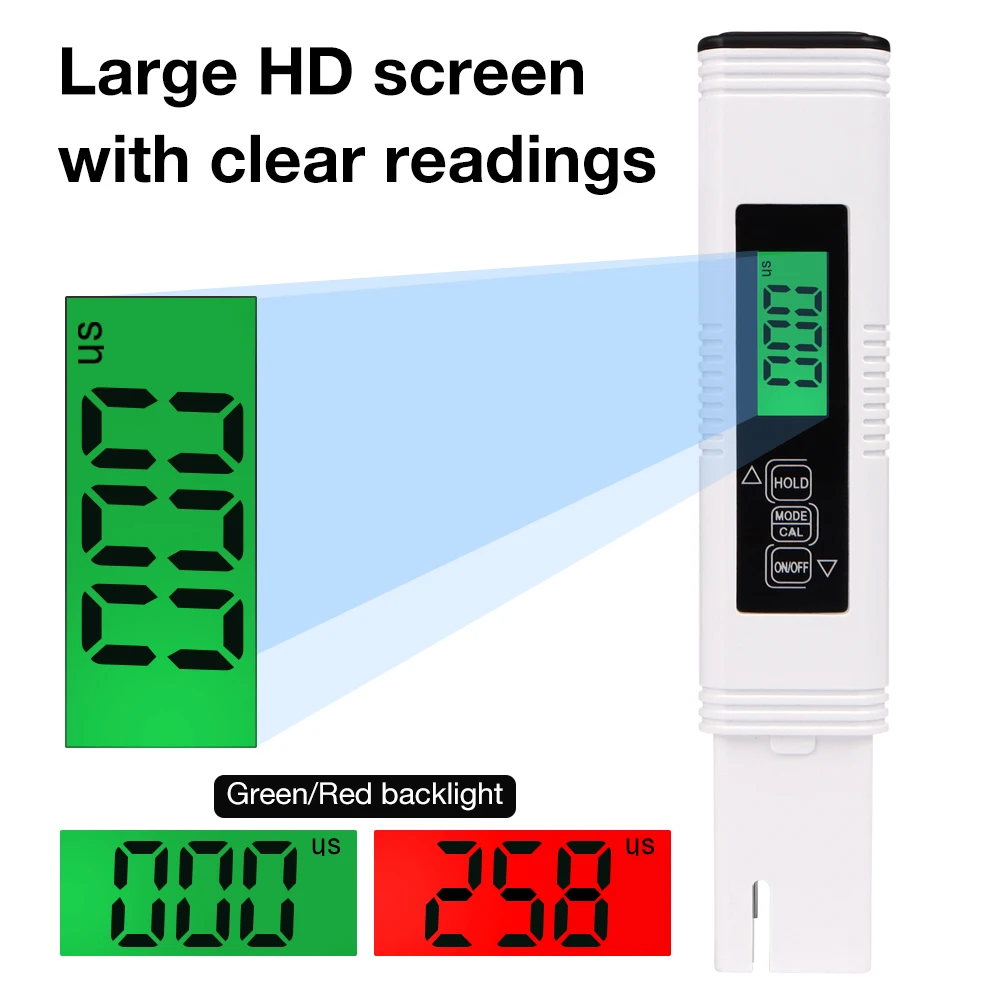 Medidor Calidad Agua Acuario 4 en 1 – Tester TDS y Temperatura