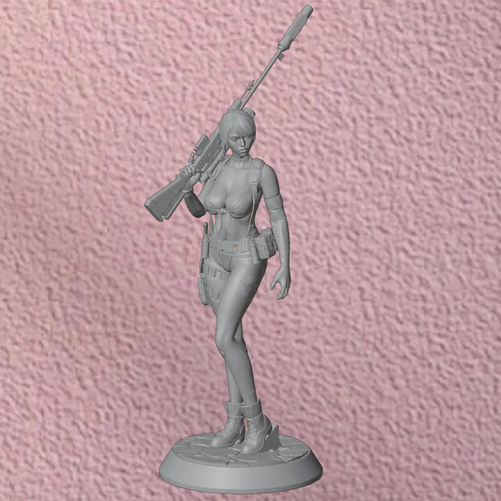 Kit modelo Sniper Girl visto desde otro ángulo