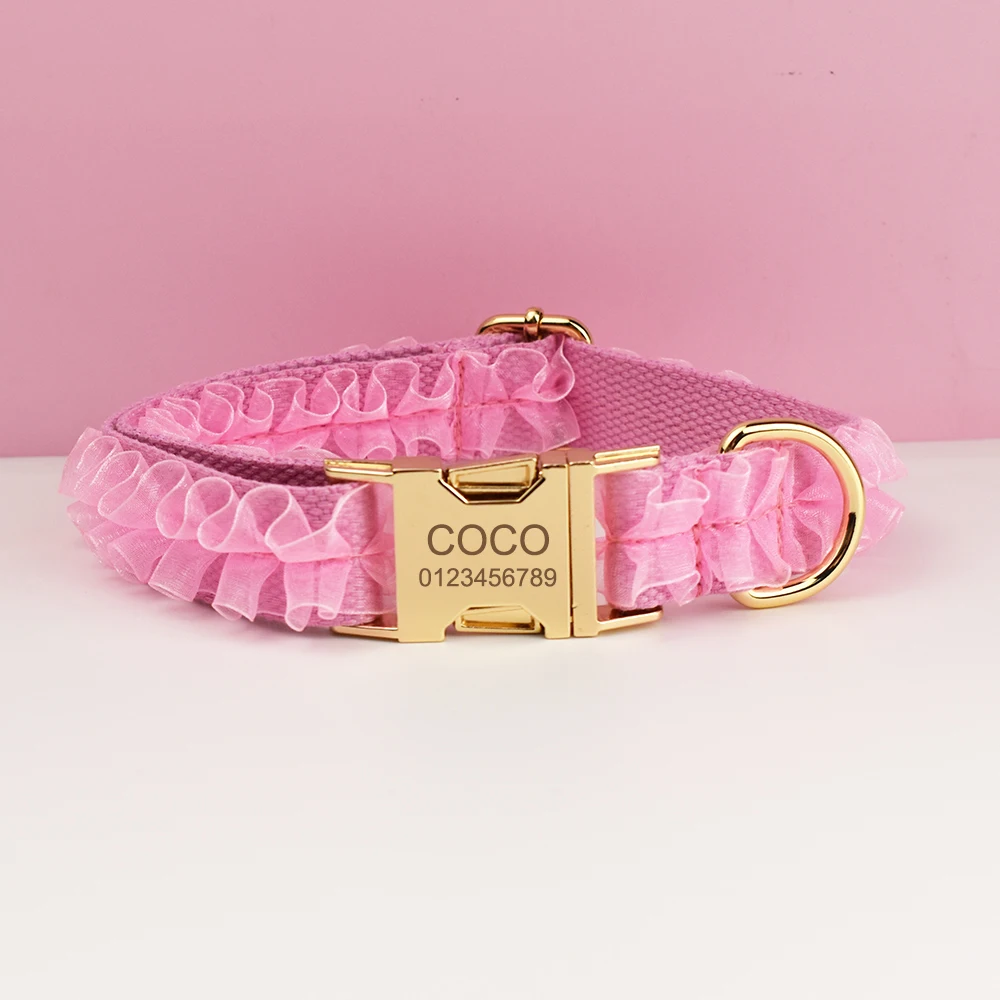 Collar rosa en uso diario