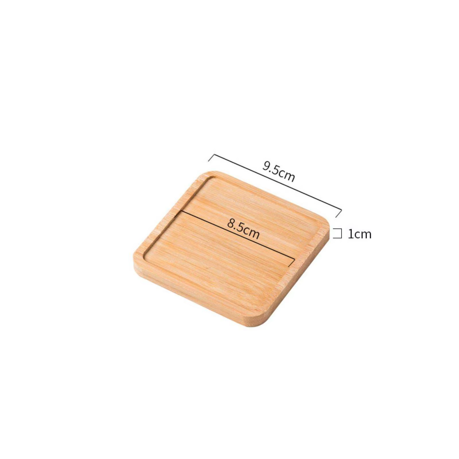 Bandeja de bambú rectangular para macetas de interior – Base resistente para plantas - imagen 5