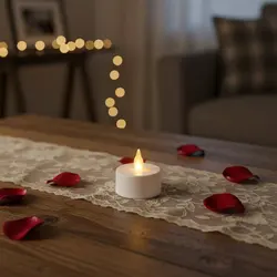 Vela LED decorativa sin goteo para gatos y perros, brillo ajustable
