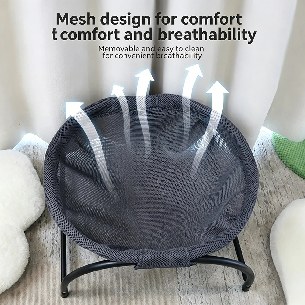 Hamaca para gatos con soporte desmontable transpirable, cama cómoda - imagen 3