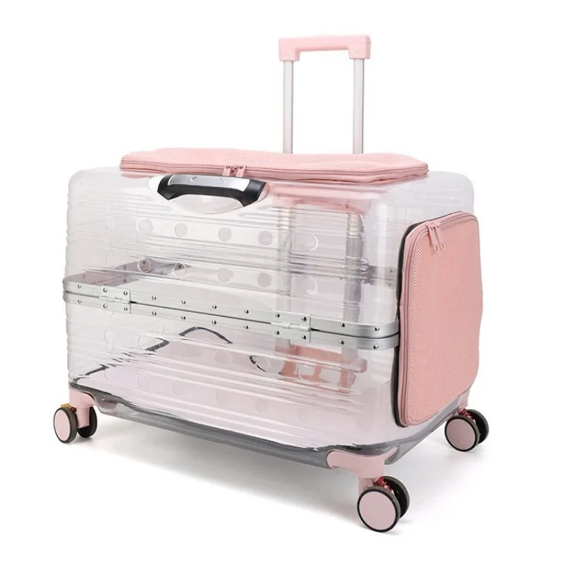 Bolsa de transporte transpirable y transparente para gatos y perros - imagen 4