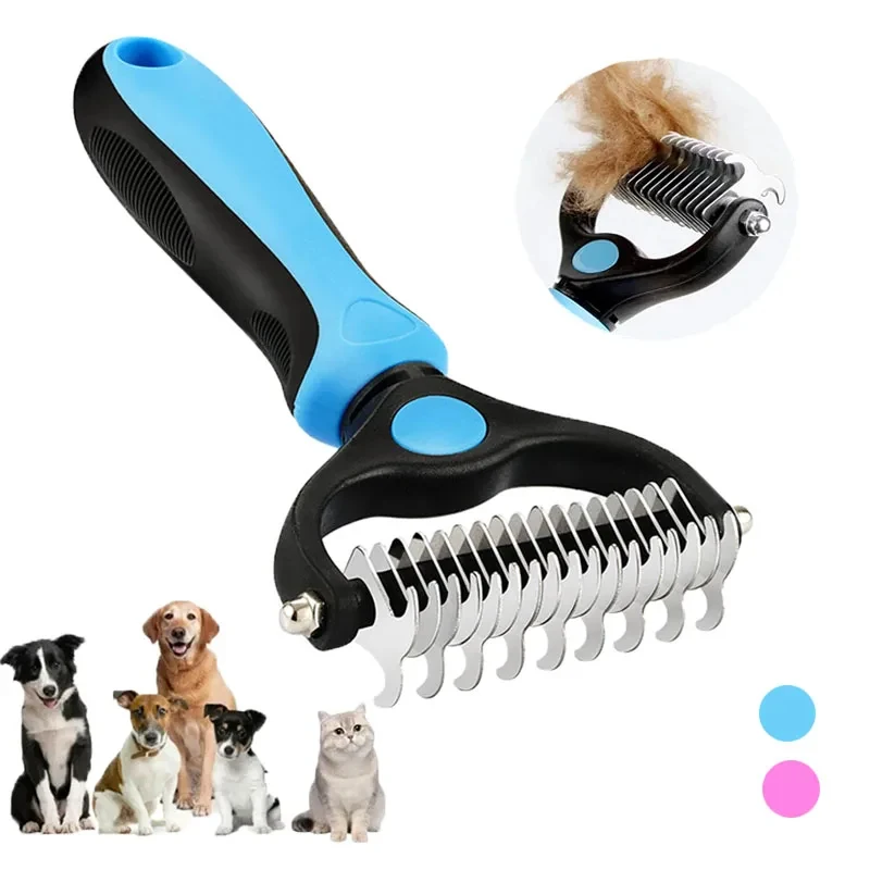 Escova autolimpiante para gatos y perros, desenredador de pelo - imagen 2