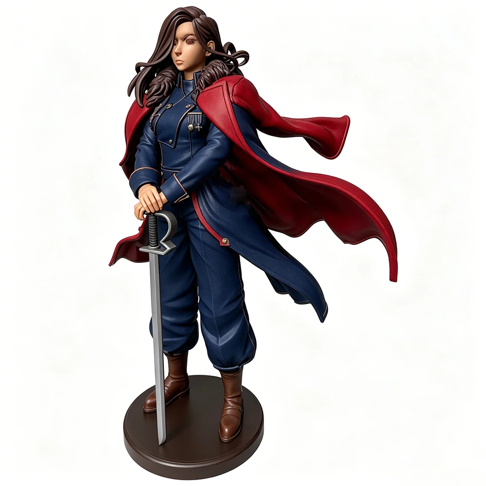 Miniatura GK personaje anime gris 3D 75 mm sin pintar - imagen 5