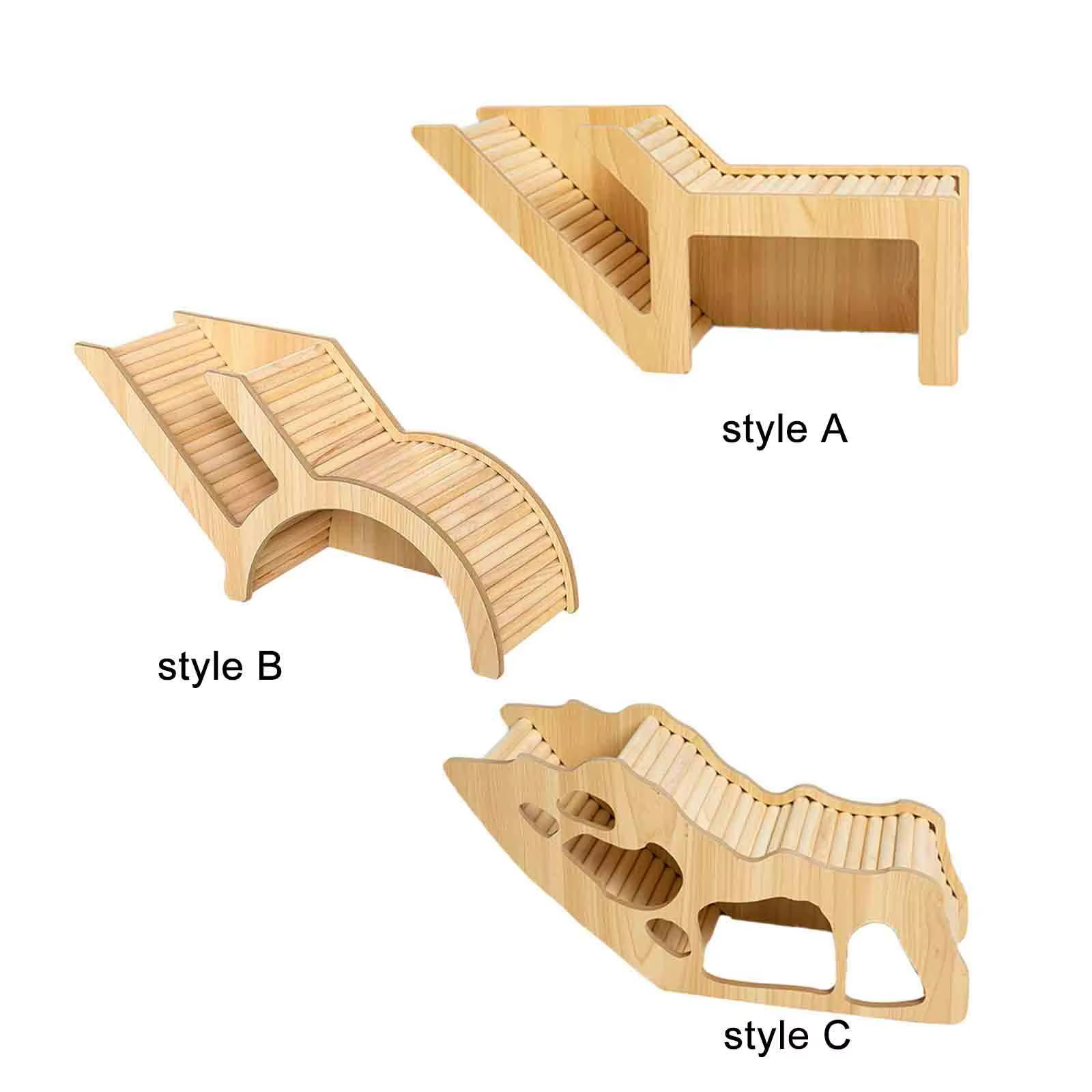 Juguete de madera con laberinto para hámster – Castillo con escalada para roedores - imagen 2