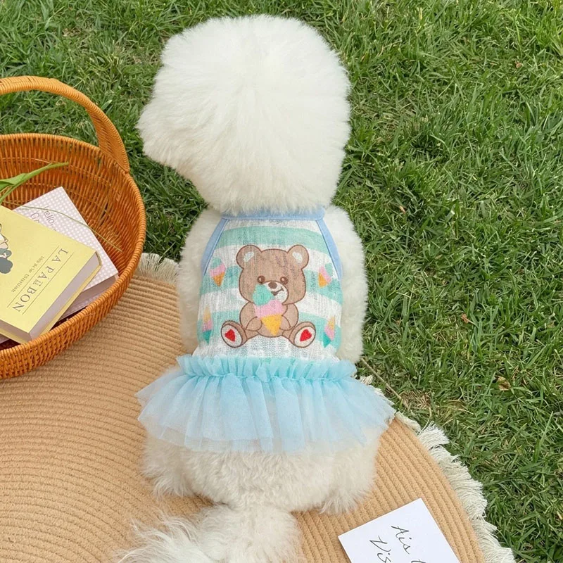 Chaleco vestido verano para perros y gatos pequeños - imagen 4