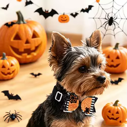 Lazos divertidos para perros y gatos, collares con dibujos Halloween