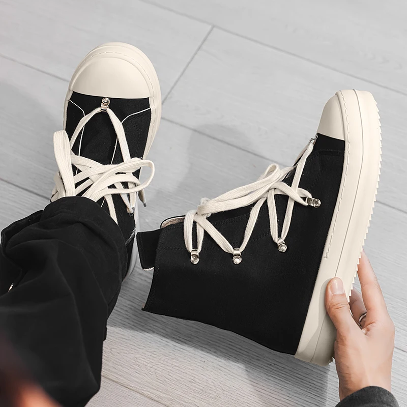 Botas Casuales de Lona para Hombre con Suela Antideslizante – Otoño - imagen 5