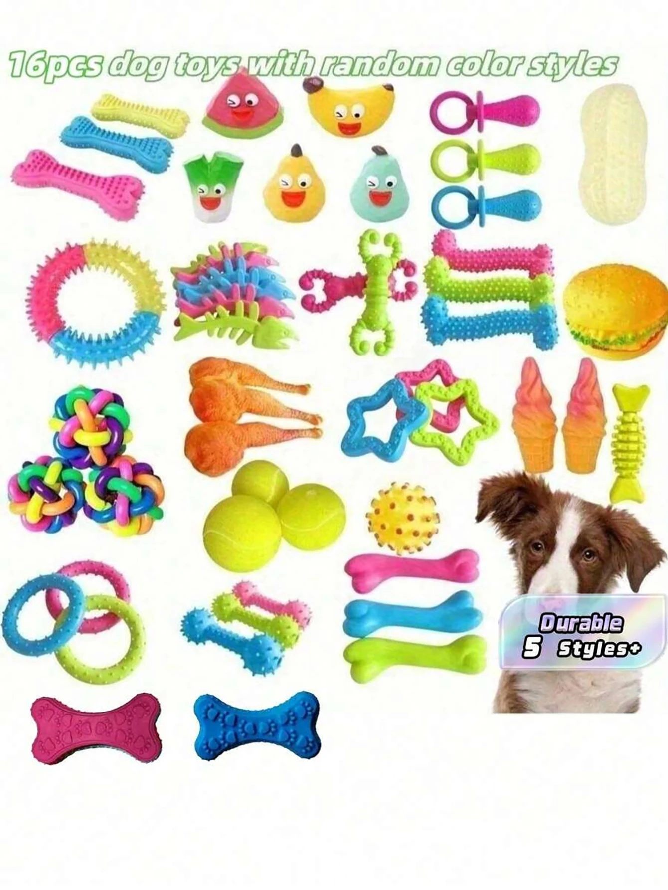 Juguetes de masticar duraderos para perros pequeños y medianos - imagen 2
