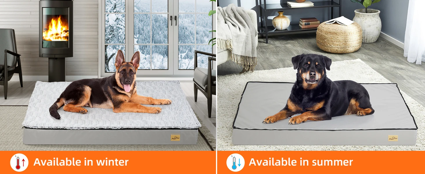 Comparativa de tamaños de la cama para perros