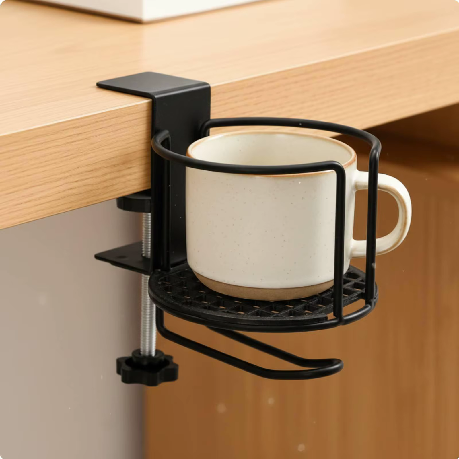 Soporte de vaso con gancho para auriculares - imagen 4