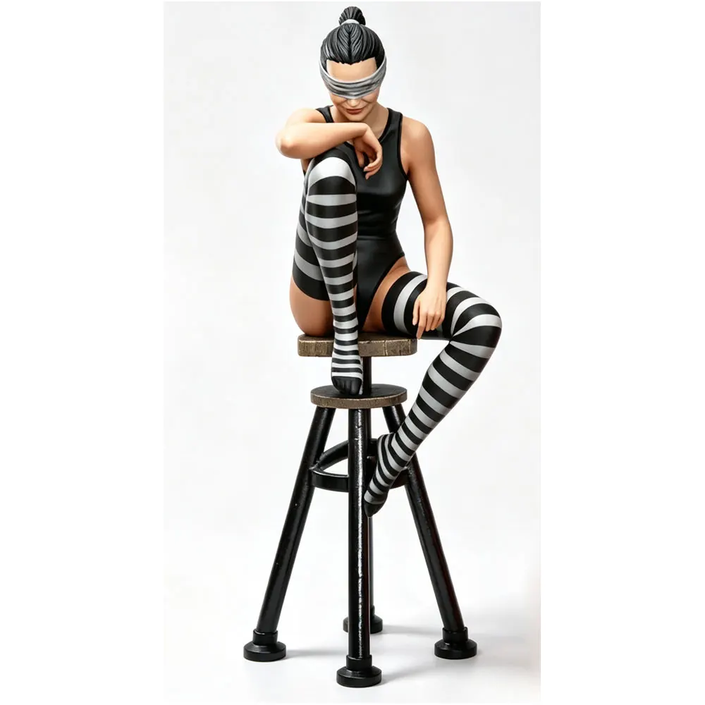 Kit resina 1/24 figura femenina – Miniatura GK sin montar ni pintar - imagen 4