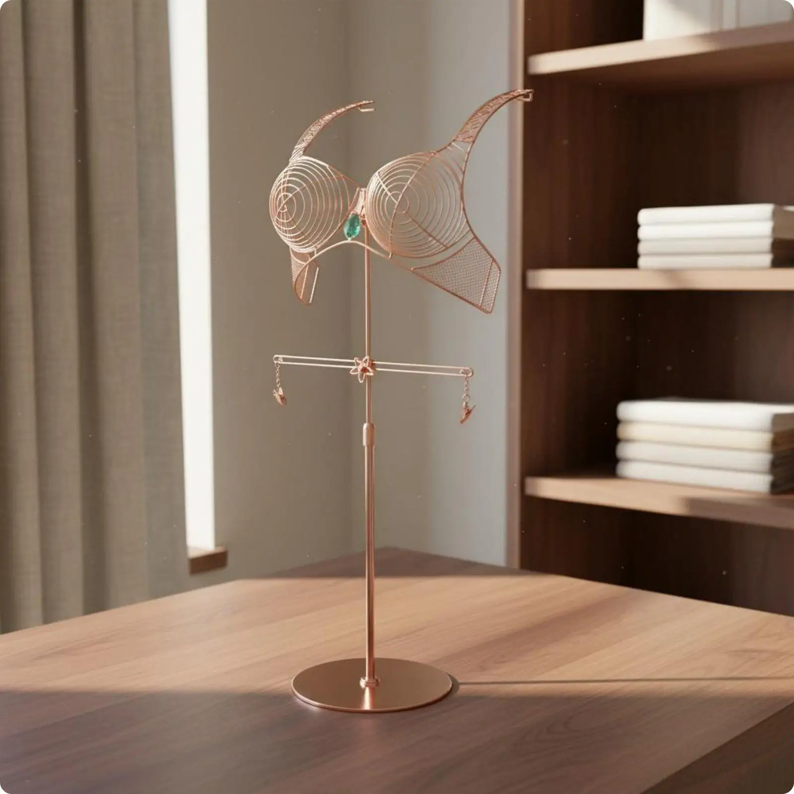 Expositor Metálico para Ropa Interior – Soporte de Suelo para Sujetadores - imagen 5