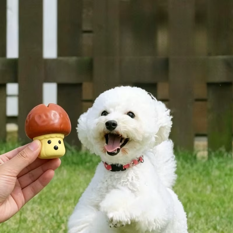Juguete masticable de látex con sonido y limpieza dental para perros - imagen 3