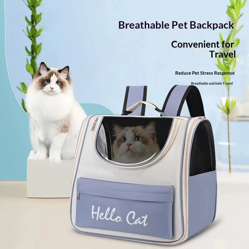 Mochila transparente transpirable para gatos y perros pequeños - imagen 3