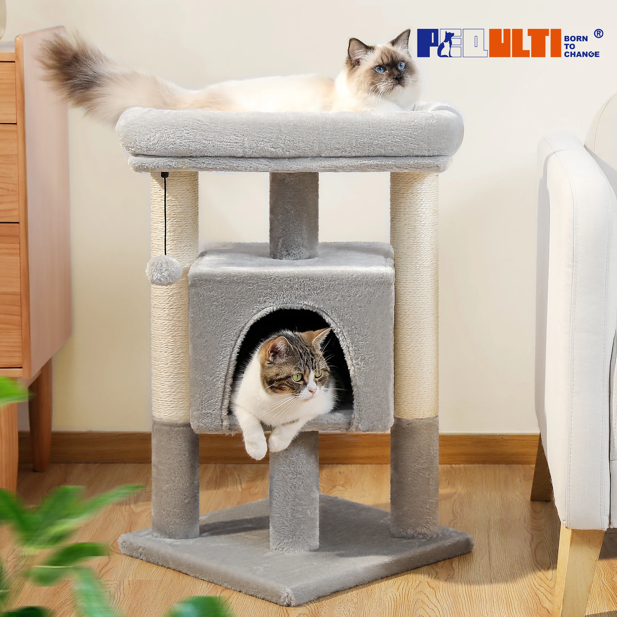 Postes de sisal natural para rascar