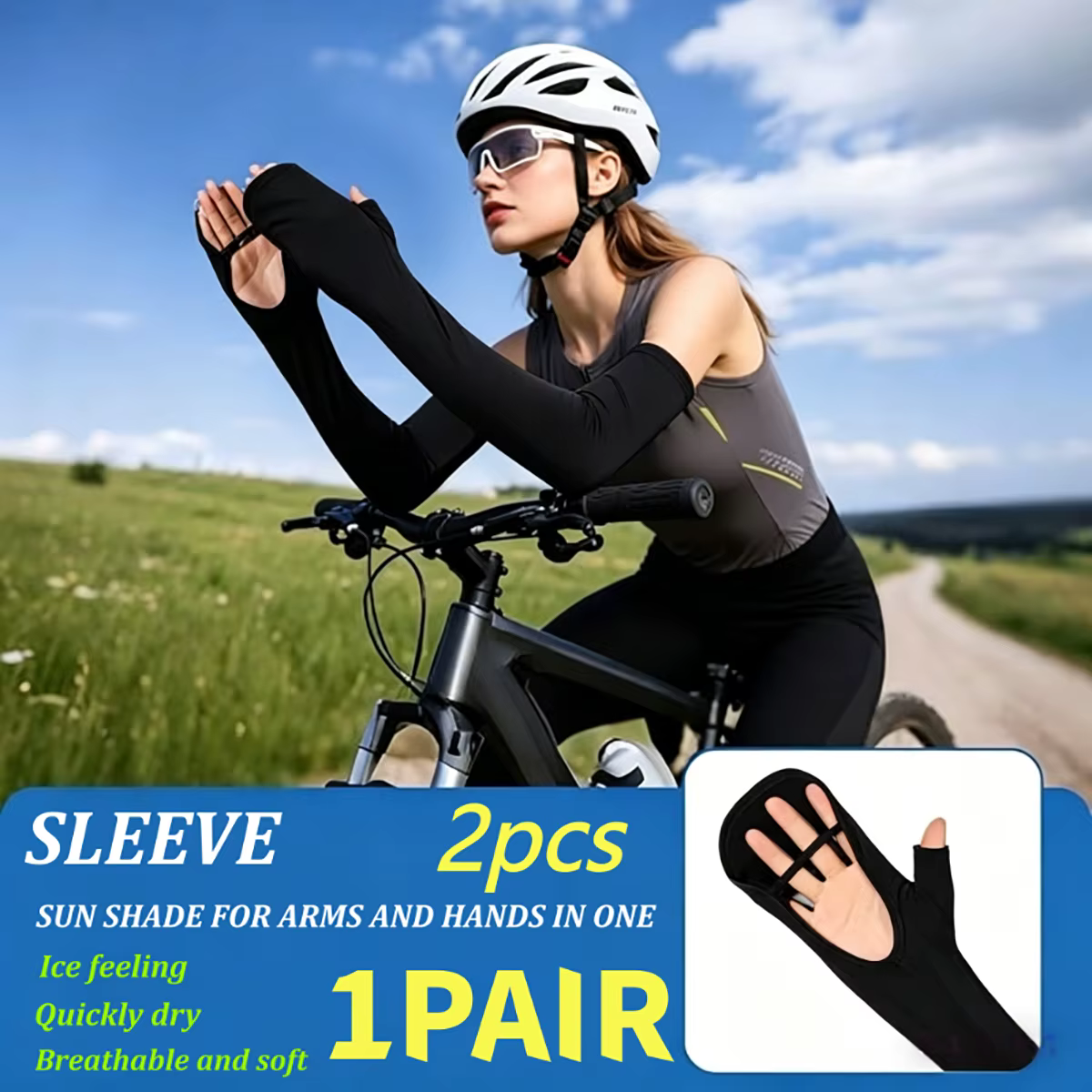 Guantes protección UV antideslizantes para conducir, frescos y ligeros - imagen 3