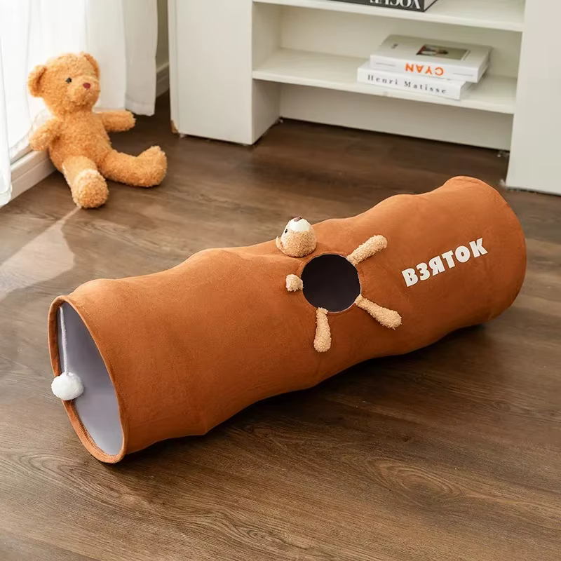 Túnel de Juego Plegable para Gatos – Juguete Interior Interactivo