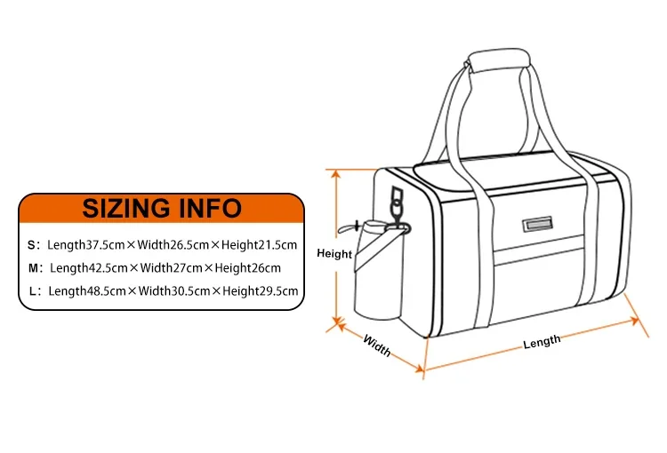 Bolsa de transporte Winhyepet con malla transpirable vista frontal