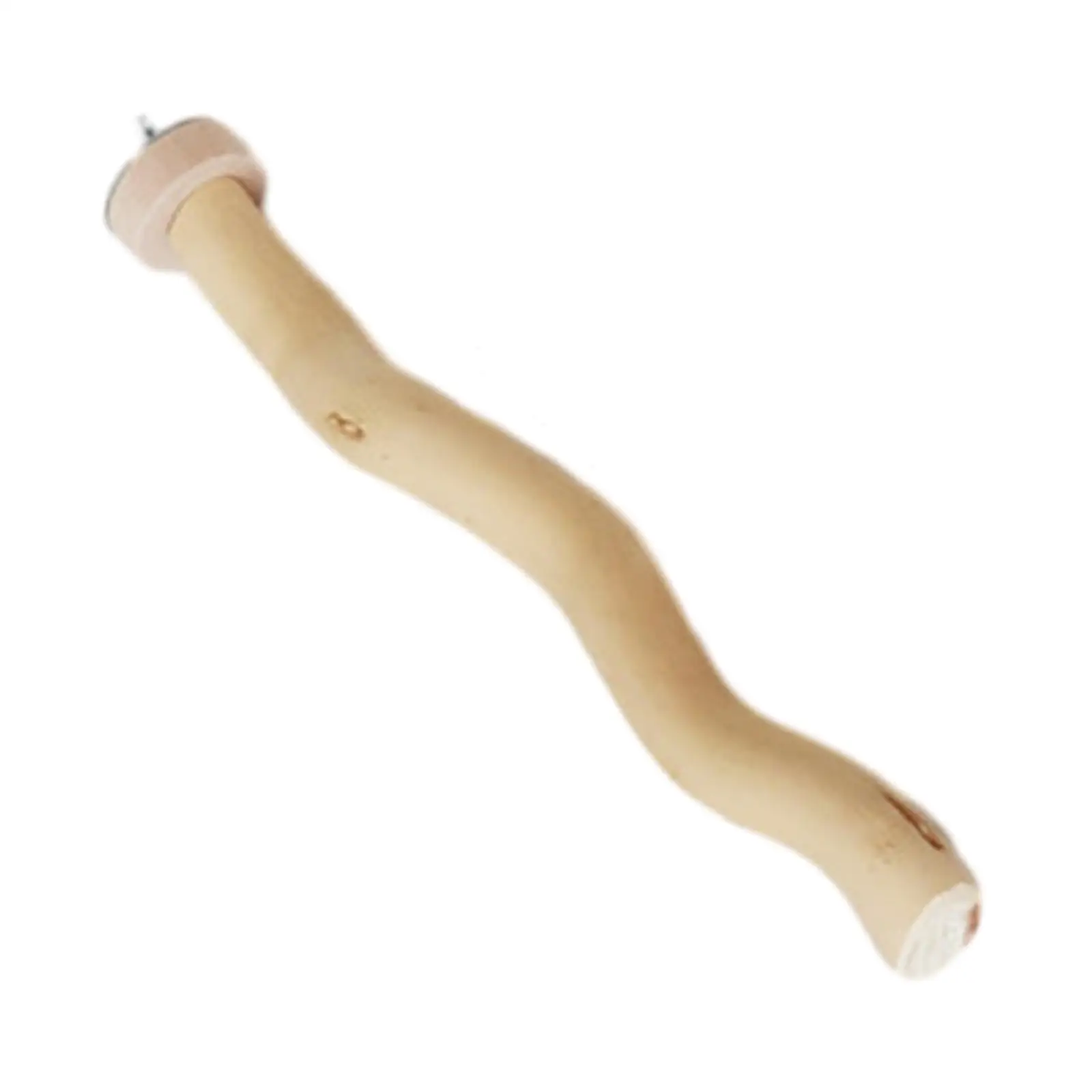 Percha de madera natural para ave doméstica