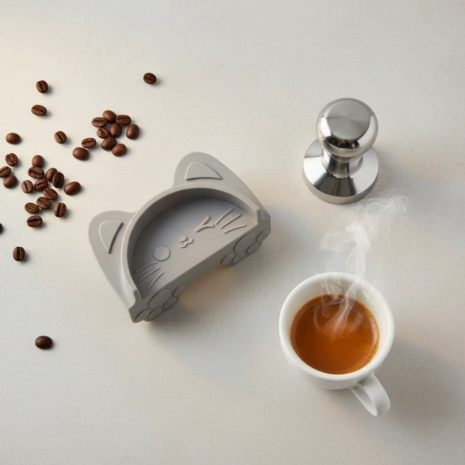Juego de Alfombrillas de Silicona para Café y Espresso – Antideslizante Forma de L - imagen 5