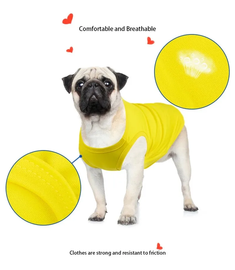 Camiseta ligera para perros pequeños y medianos