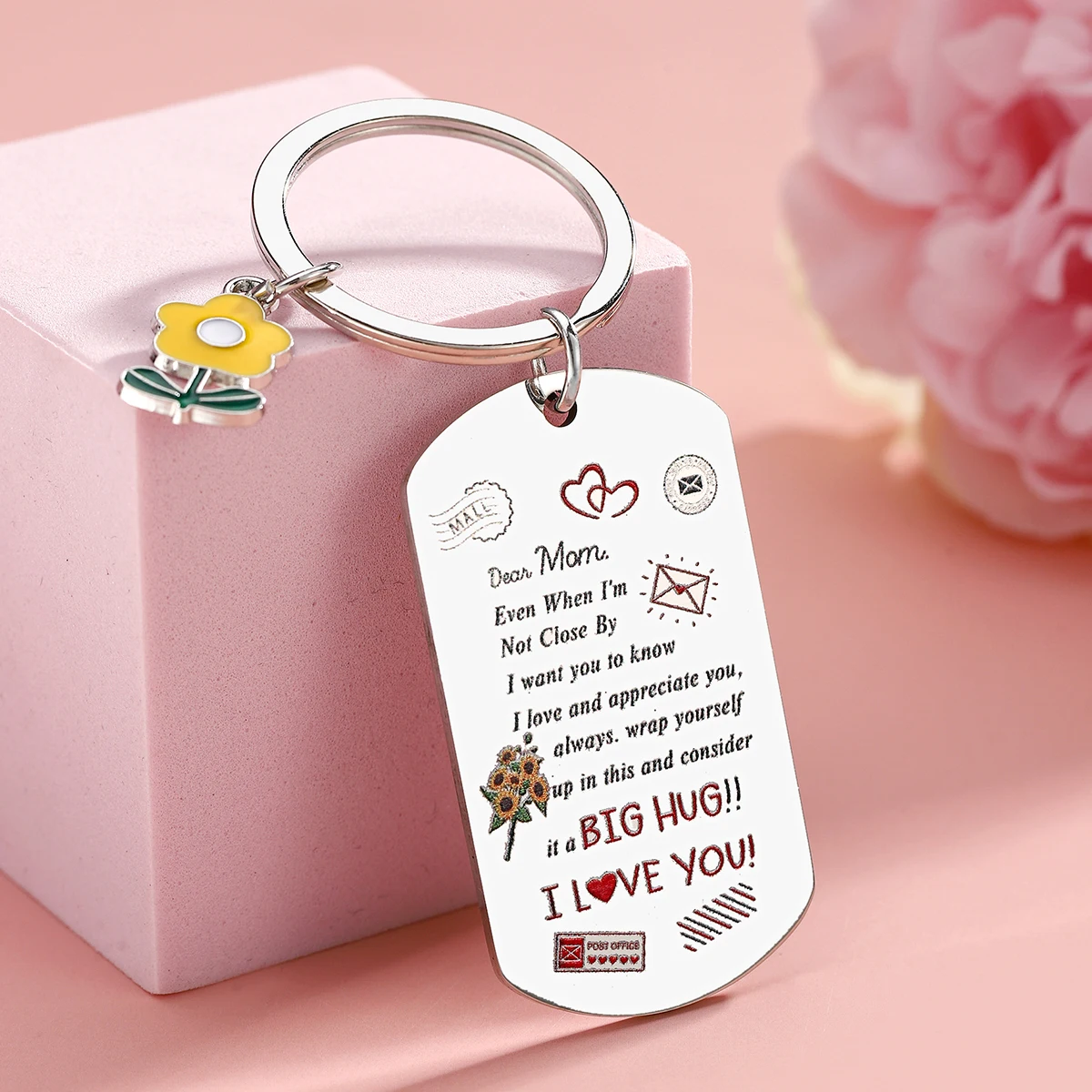 Llavero regalo para mamá con frase: Recuerda que te quiero - imagen 2