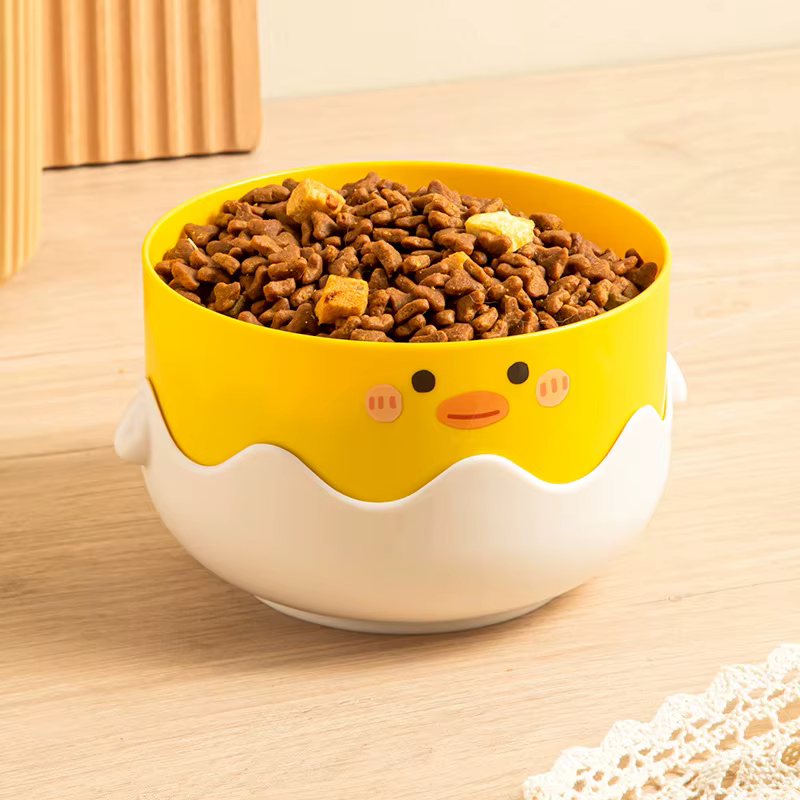Cuenco de acero inoxidable para gatos con forma de huevo - imagen 4