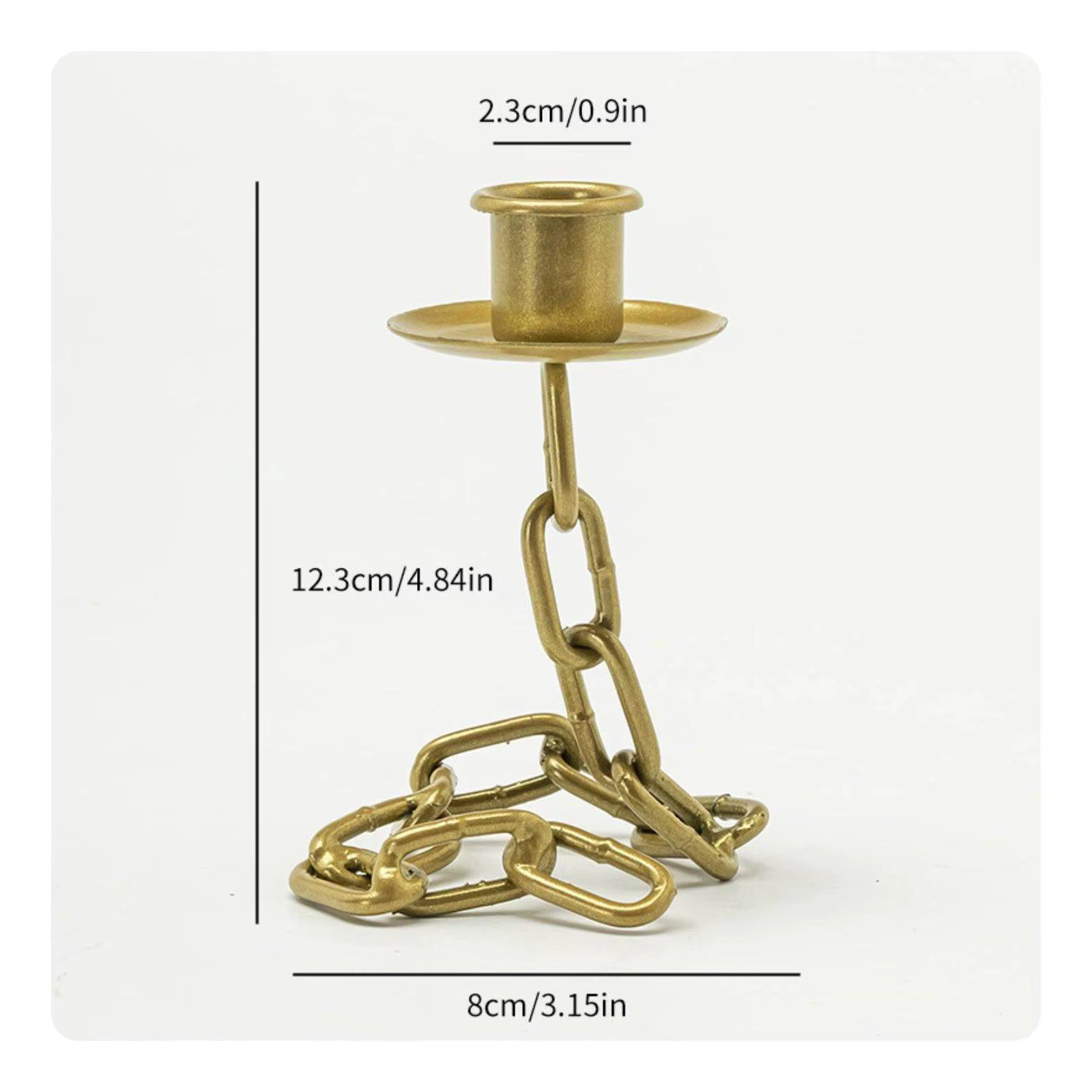Candelabro Industrial para Velas Cónicas – Decoración Nórdica
