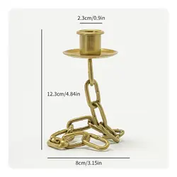 Candelabro Industrial para Velas Cónicas – Decoración Nórdica