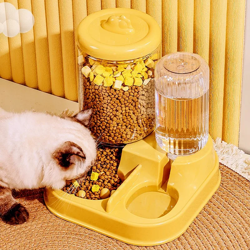 Comedero automático 2 en 1 para gatos y perros con doble cuenco - imagen 2