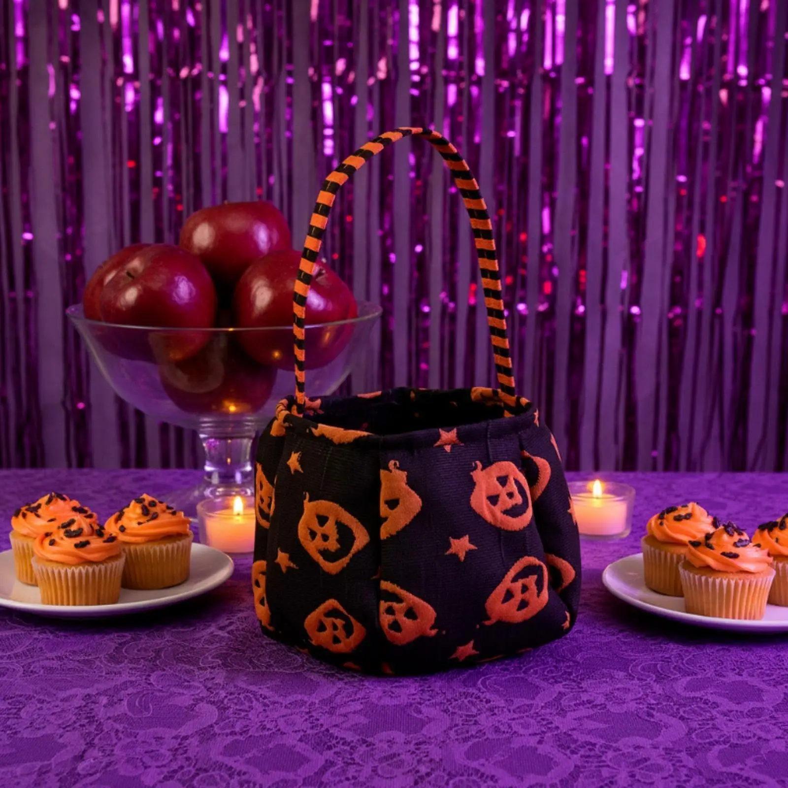 Cubo para dulces de Halloween para niños – Bolsa festiva ligera de desfile - imagen 2