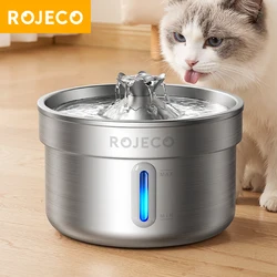Bebedero automático de acero inoxidable para gatos y perros