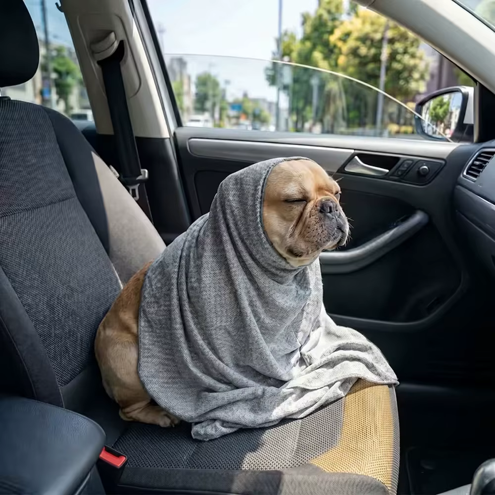 Bandana refrescante para perro con capucha: reutilizable y anticalor - imagen 4